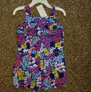 Flowered romper